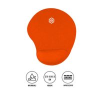 MOUSE PAD ERGONÓMICO CON DESCANSADOR MPB-01 NARANJA