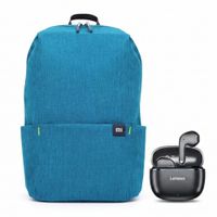 LENOVO AUDIFONO BT TA120 NEGRO Y  XIAOMI MI CASUAL DAYPACK AZUL BRILLANTE