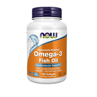 NOW Omega3 180 EPA  120 DHA destilado molecularmente apoyo cardiovascular 100 cápsulas blandas