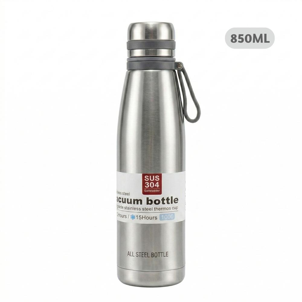 Termo Tomatodo De 850 ML Acero Inoxidable Color Plateado