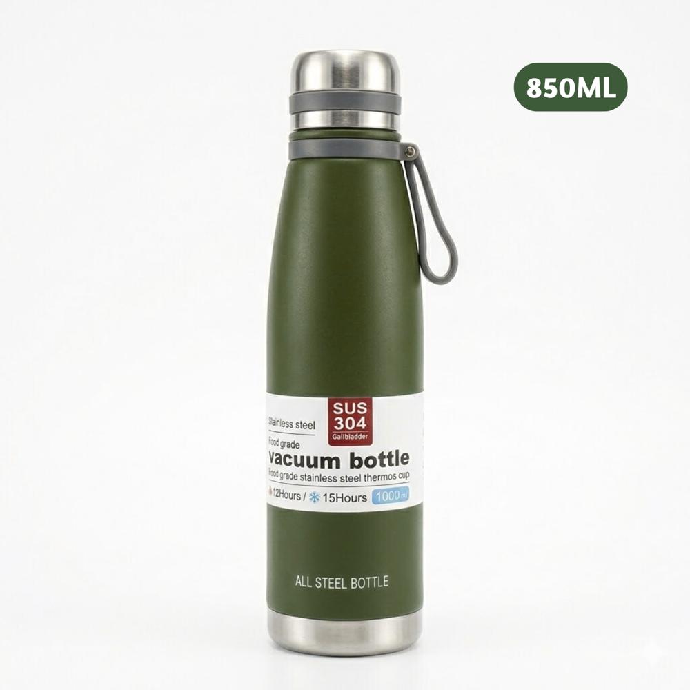 Termo Tomatodo De 850 ML Acero Inoxidable Color Verde
