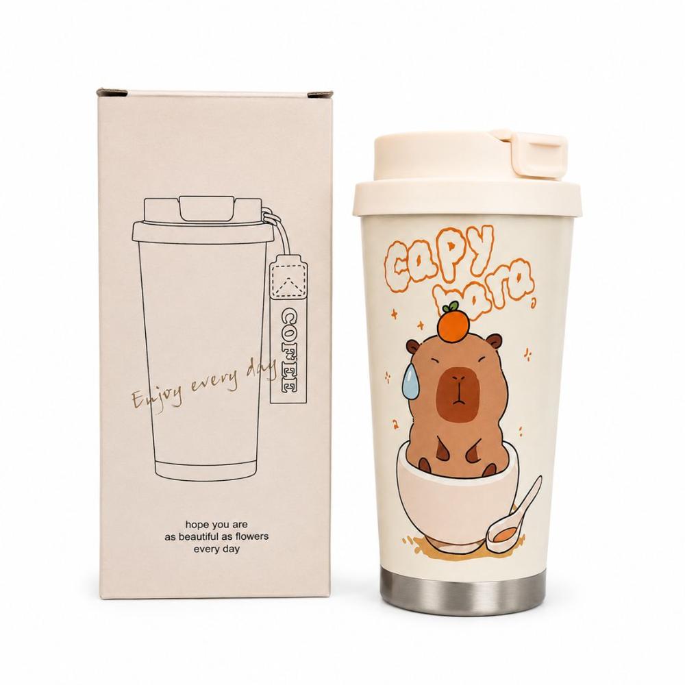 Vaso Térmico Tomatodo Termo Multiusos Crema Frío Caliente Diseño Capibara Aleatorio