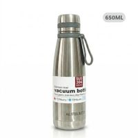 Termo Tomatodo De 650 ML Acero Inoxidable Color Plateado