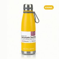 Termo Tomatodo De 650 ML Acero Inoxidable Color Amarillo