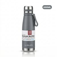 Termo Tomatodo De 650 ML Acero Inoxidable Color Plomo