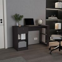 Escritorio Moderno Nicolas 120 cm Negro RyR Muebles
