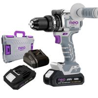 Taladro 20V Neo + 2 Bat 4Ah + Carga. + Maleta T12170/20K2-4