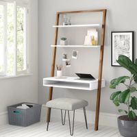 Escritorio Moderno Manuel Blanco y Marrón RyR Muebles