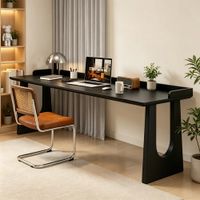 Escritorio de Diseño Moderno Monique 220 cm Negro RyR Muebles