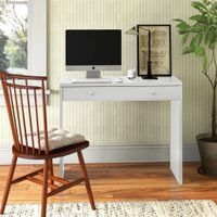 Escritorio Moderno Elvira 1 Cajón Blanco RyR Muebles