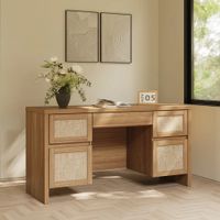 Escritorio Moderno Minimalista Arabia 5 Cajones Panela RyR Muebles