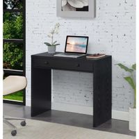 Escritorio Moderno Elvira 1 Cajón Negro RyR Muebles