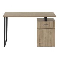 Escritorio Moderno Polo 1 Cajón 1 Puerta Marrón RyR Muebles