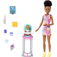BARBIE SKIPPER SET NIÑERA CON ACCESORIOS