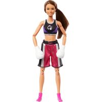 BARBIE MUÑECA BOXEADORA MORENA ARTICULADA