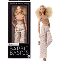 BARBIE BASICS MODELO MUÑECA RUBIA OUTFIT DORADO