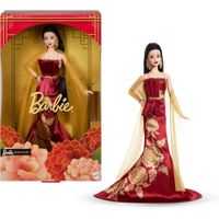 BARBIE SIGNATURE AÑO NUEVO LUNAR MUÑECA VESTIDO ROJO