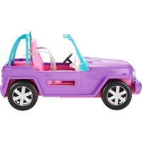 BARBIE VEHÍCULO TODOTERRENO MORADO ROSADO