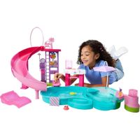 BARBIE PISCINA ENSUEÑO SET CON TOBOGÁN Y ACCESORIOS