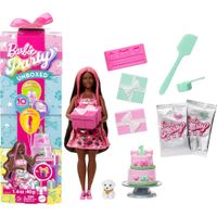 BARBIE PARTY SET CUMPLEAÑOS CORAZONES BRILLANTES CON SORPRESAS