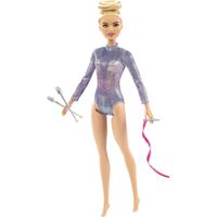 BARBIE MUÑECA GIMNASTA RÍTMICA CON ACCESORIOS RUBIA