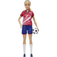 BARBIE MUÑECA FUTBOLISTA UNIFORME RUBIA