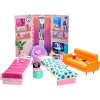 BARBIE SET HABITACIÓN RESIDENCIA CON MUEBLES Y ACCESORIOS