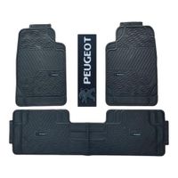 Piso De Jebe PVC Universal 3 Pieza Auto Camioneta Puegeot