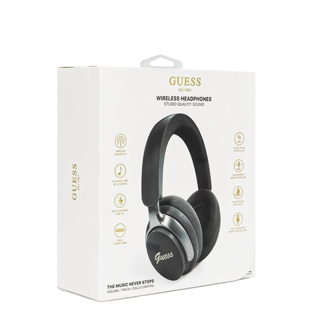 AUDIFUNO BLUETOOTH GUESS DE ALTA CALIDAD NEGRO