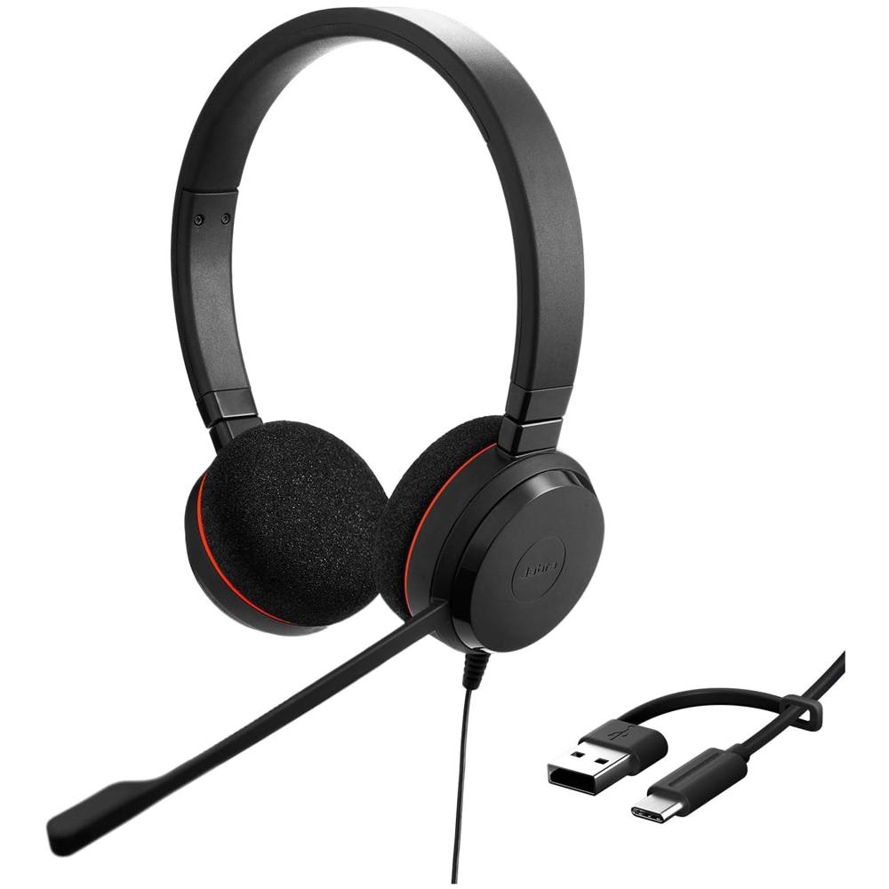 JABRA  Audífonos EVOLVE 20 UC USB-C Estéreo NEGRO - 4999-829-269