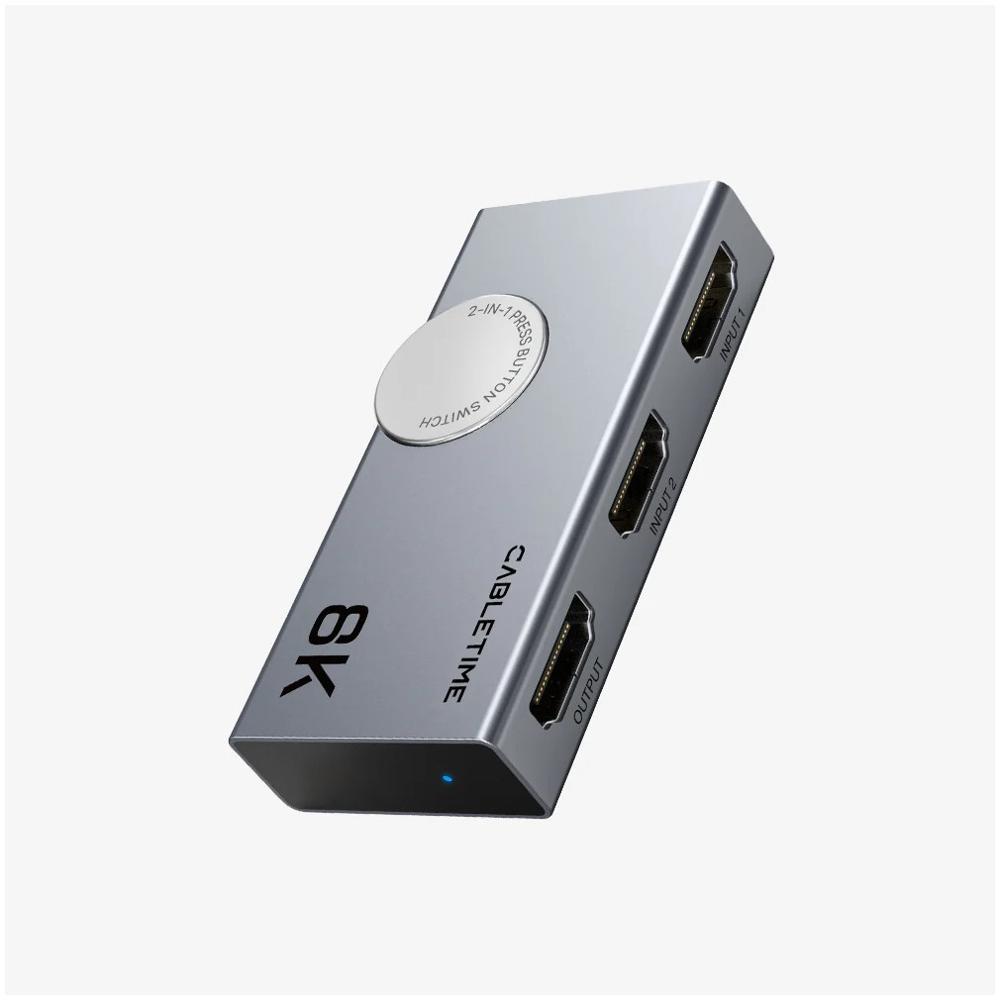 CABLETIME Switch HDMI Bidireccional 2 en 1 8K60Hz 4K120Hz HDMI 2.1  CP34G