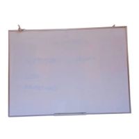 Pizarra Acrilica 80x60cm Nacional Borde de Aluminio con Portaplumon