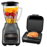 Licuadora Oster BLSTPEG-GPB 1.5 Litros mas Sandwichera Platos Hondos
