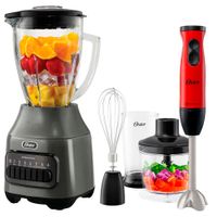 Combo Licuadora Oster BLSTPEG-GPB 1.5 Litros mas  Batidora De Inmersión FPSTHB460A