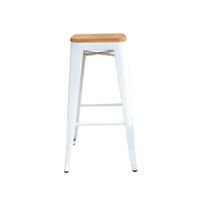 Banco Vintage Blanco Wood Natural H77 - Ziyaz