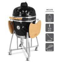Kamado Diamante 21 Negro más 4 accesorios