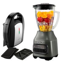 Combo Licuadora Oster 1.5 Lt. BLSTPEG-GPB mas Sandwichera CKSTSM3892