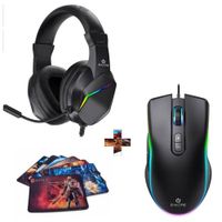 Kit Gamer Enkore 3 en1 Auricular + Mouse + Pad Mouse