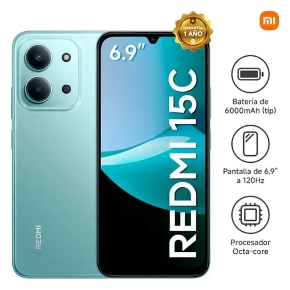 CELULAR REDMI 15C 4RAM 128GB VERDE