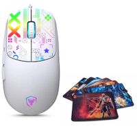 Mouse Gamer Led Micronics X-Byte GM889 7b 12800dpi + Pad Mouse