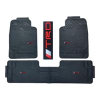 Piso De Jebe PVC Universal 3 Pieza Auto Camioneta TRD