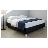 BOX 2PLZ A BASE DE MADERA PINO EN COLOR NEGRO