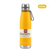 Termo Tomatodo De 850 ML Acero Inoxidable Color Amarillo