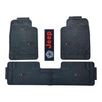 Piso De Jebe PVC Universal 3 Pieza Auto Camioneta Jeep