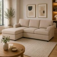 Sofa Modular Ari Beige Banqueta de Regalo