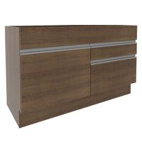 Mueble de Cocina Glamy 120 cm - Mostrador para Lavadero - Marrón