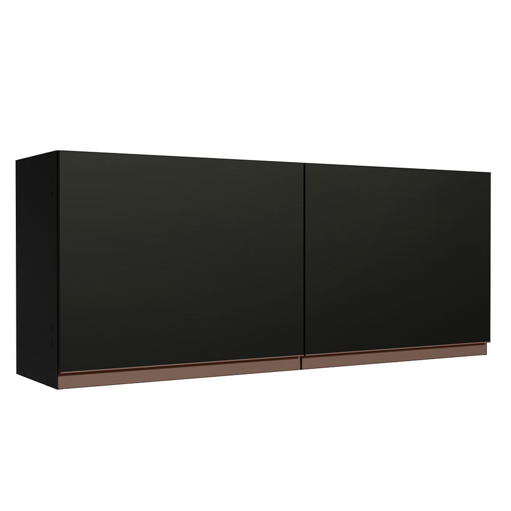 Alacena de Cocina Reims 120 cm 2 Puertas - Negro