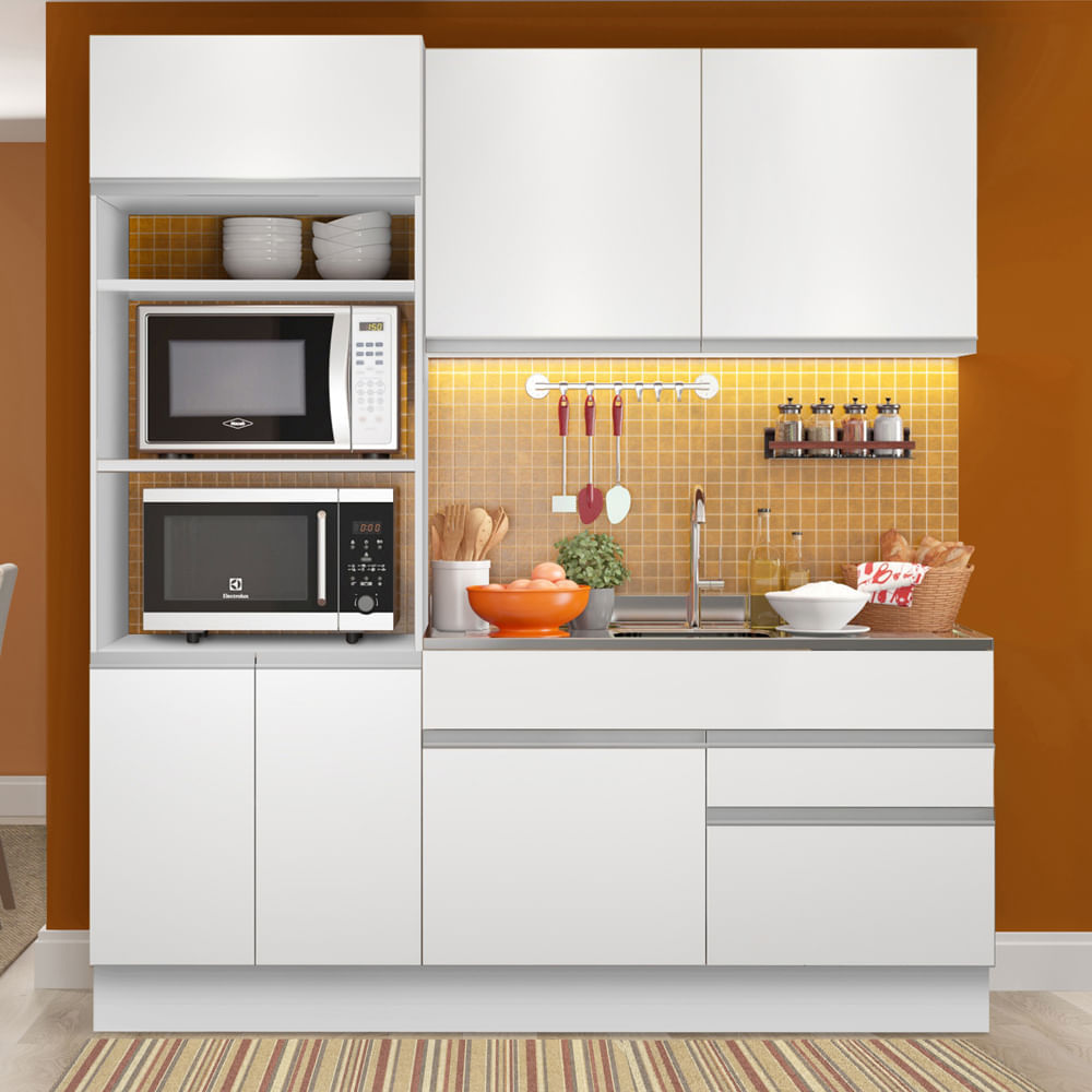 Mueble de Cocina Integral Lívia 190 cm - Blanco
