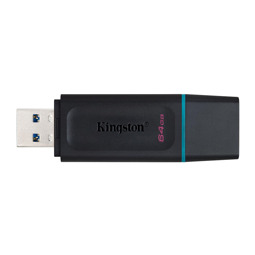 Memoria USB 3.2 Kingston Data Traveler Exodia DTX 64GB de capacidad Negro