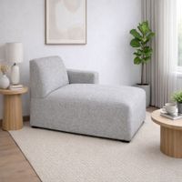 Sofá Chaise Serenité Gris Plata Antifluido y Obsequio